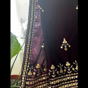 Velvet dupatta shawl